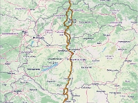 Mapa  3000 tys. km w drodze na Bałkany